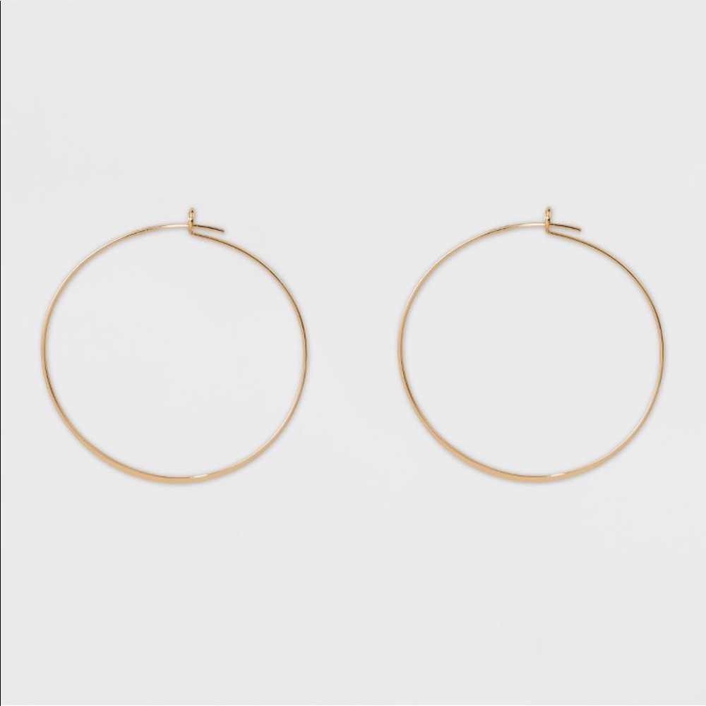 A New Day Medium Thin Gold Hoop Earrings